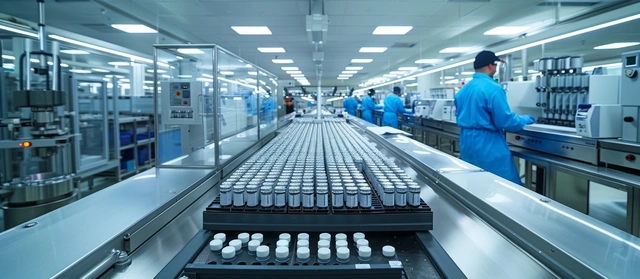 Szczepionki produkowane w laboratorium.